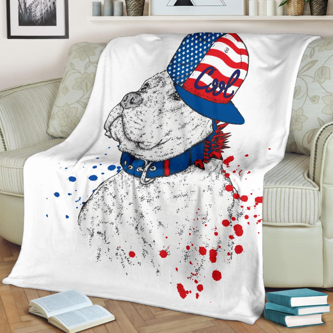 Cool Snapback American Pitbull Premium Blanket | The Urban Clothing Shop™