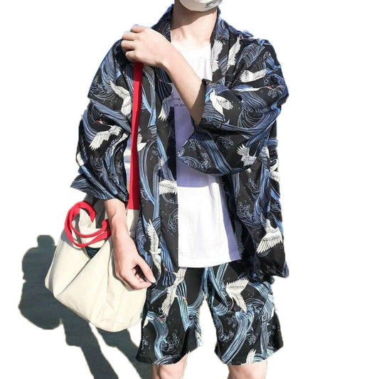 Crane Kimono Shorts Set | The Urban Clothing Shop™