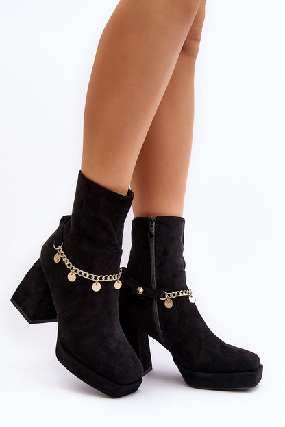 Heel boots Step in style