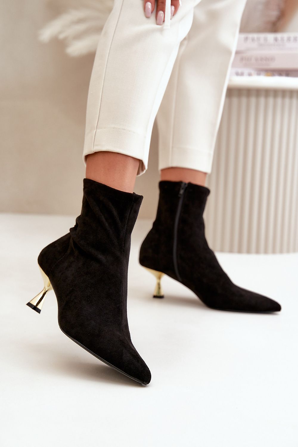 Heel boots Step in style