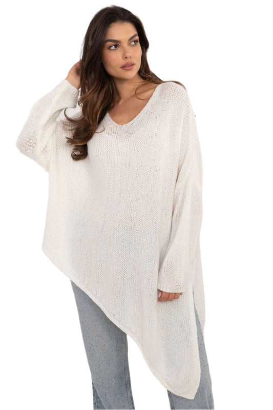 Cozy Elegance Asymmetric Knit Sweater