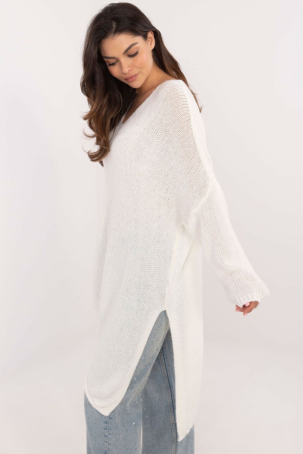 Cozy Elegance Asymmetric Knit Sweater