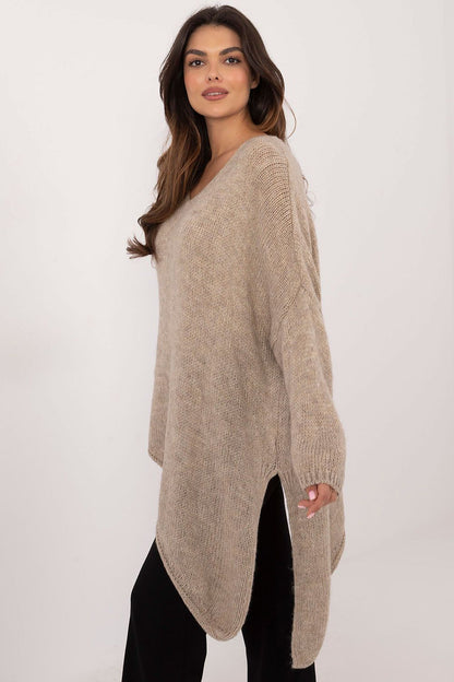 Cozy Elegance Asymmetric Knit Sweater