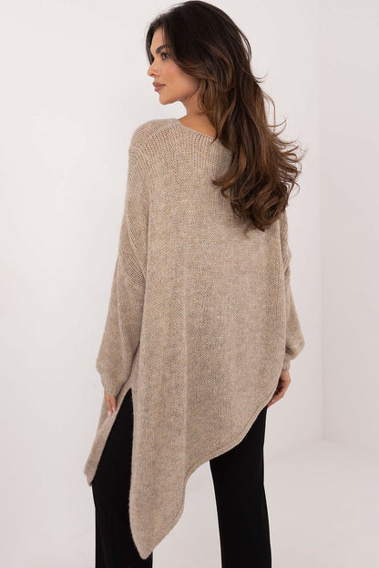 Cozy Elegance Asymmetric Knit Sweater