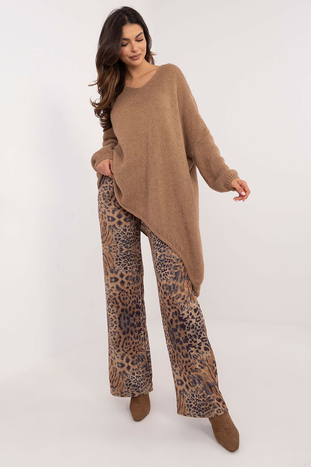 Cozy Elegance Asymmetric Knit Sweater