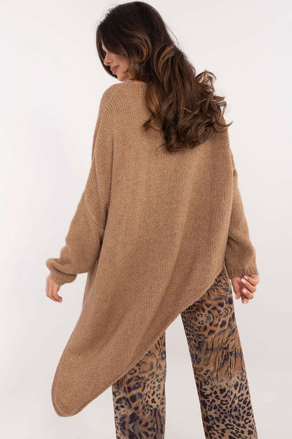 Cozy Elegance Asymmetric Knit Sweater