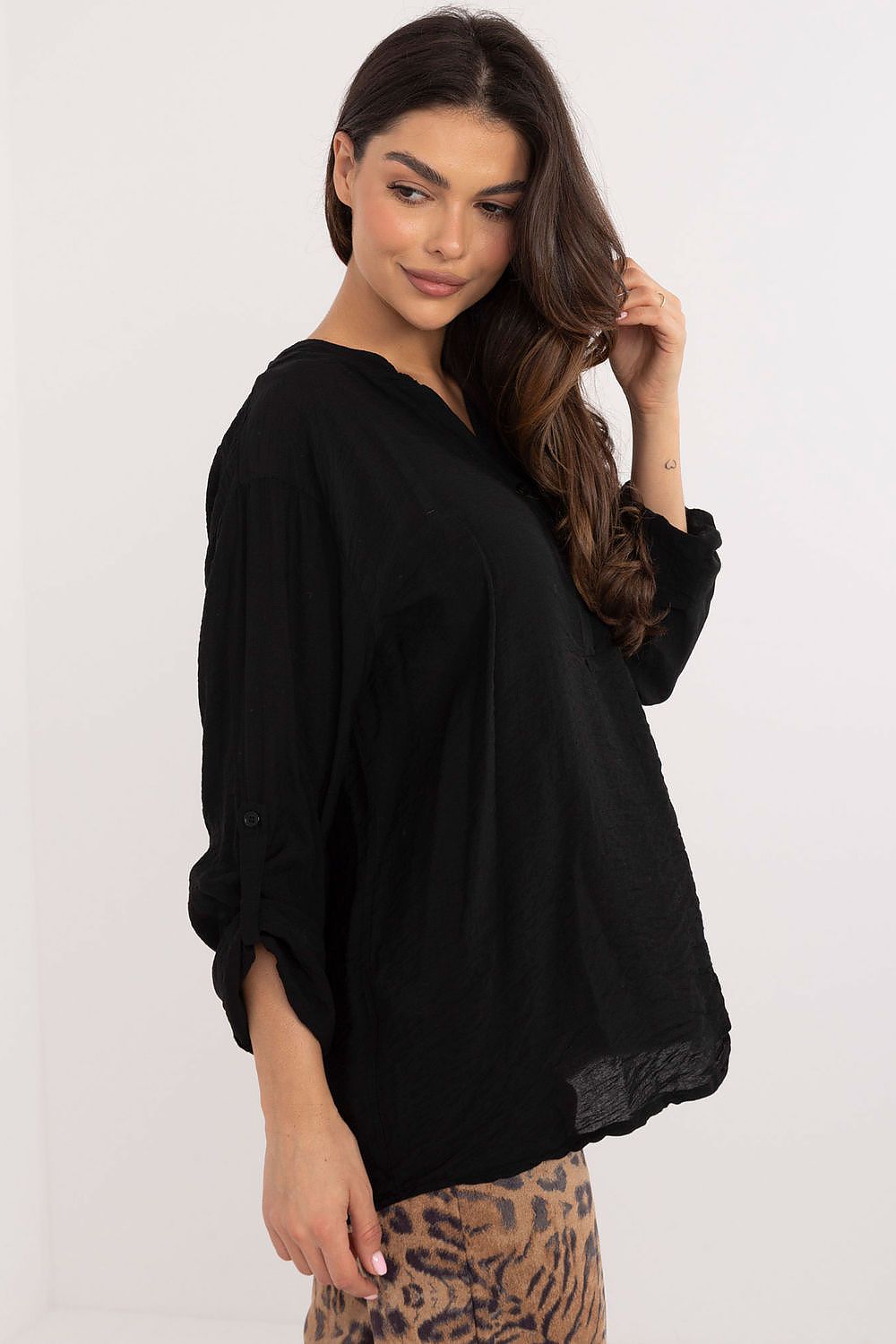 Bold Elegance V-Neck Blouse