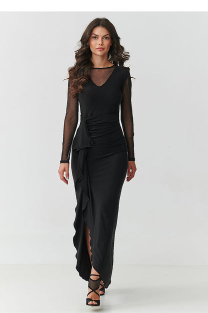  Long dress model 218110 Makadamia 