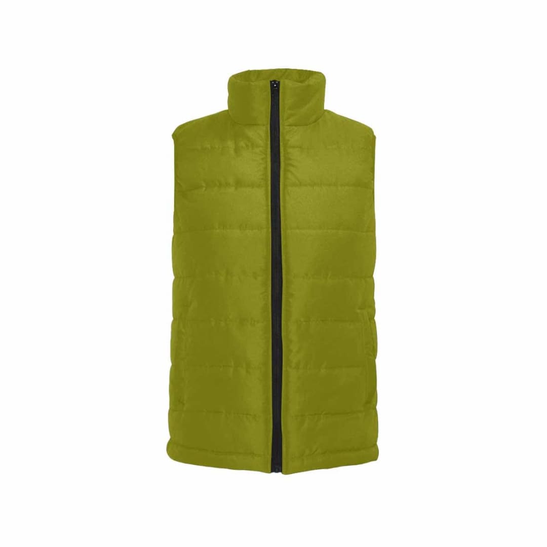 Dark Olive Green Mens Padded Vest | IAA | inQue.Style