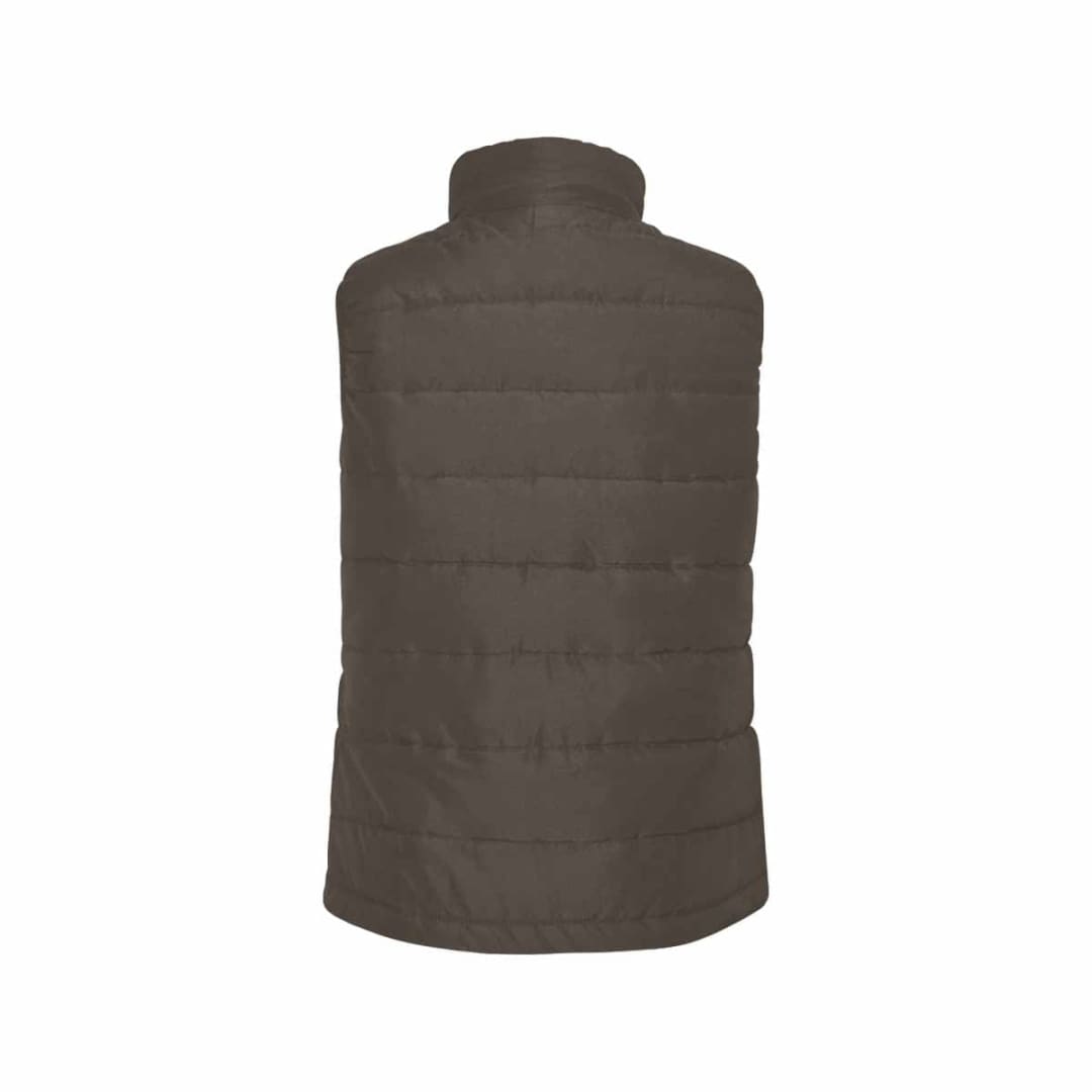 Dark Taupe Brown Mens Padded Vest | IAA | inQue.Style