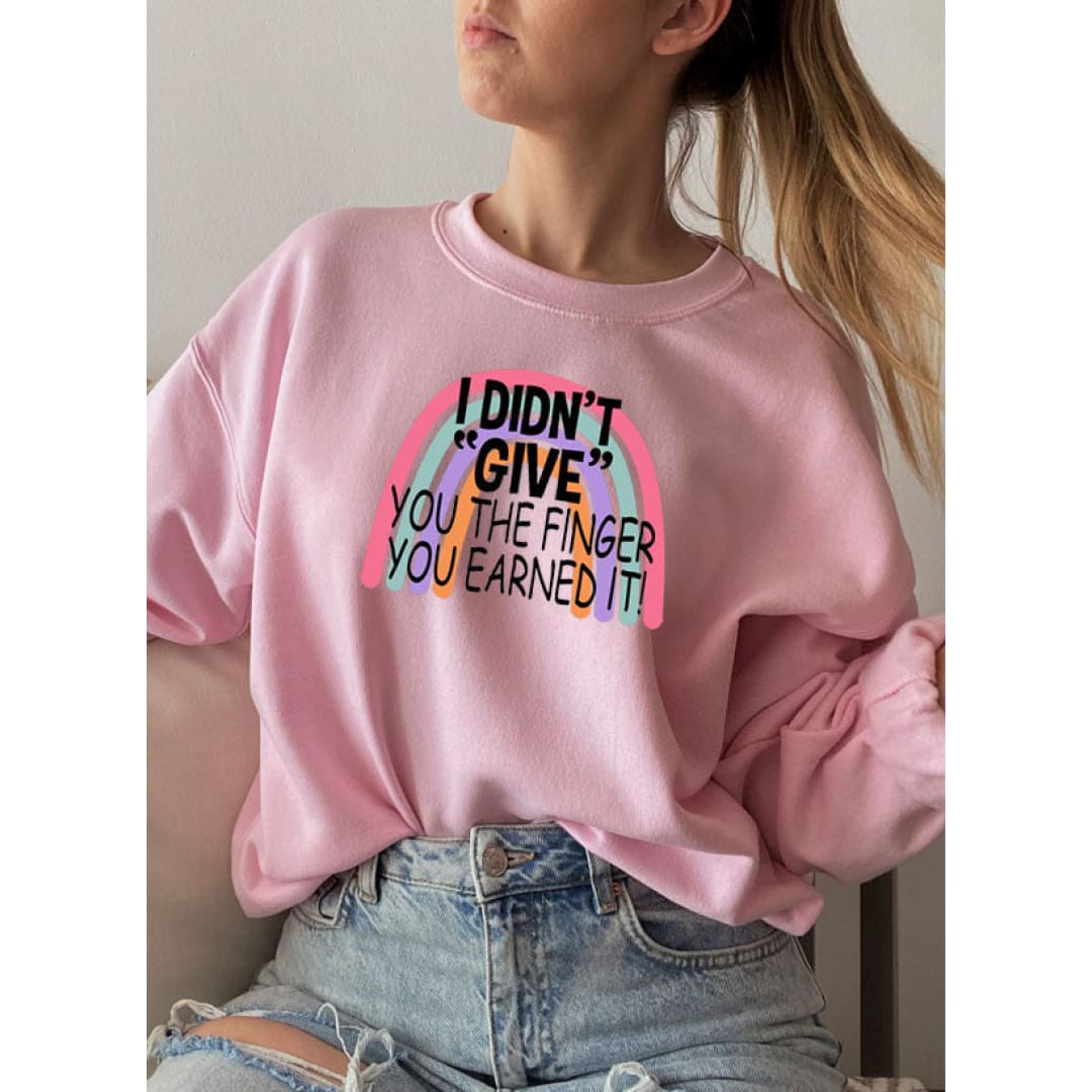 I Didnt Give You The Finger Sweat Shirt | Merchmallow