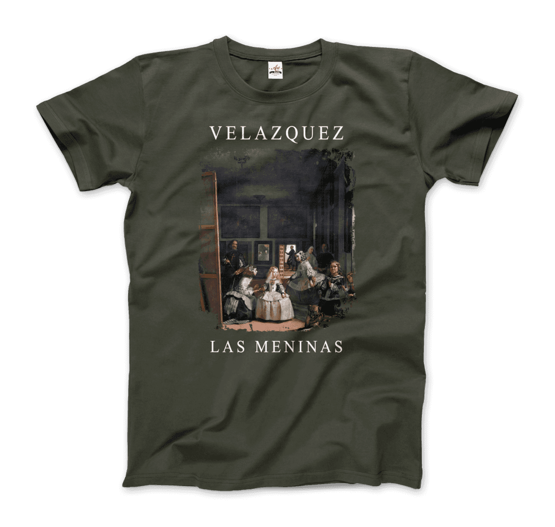 Diego Velazquez - Las Meninas (Ladies-in-Waiting), 1656 Artwork T-Shirt-4