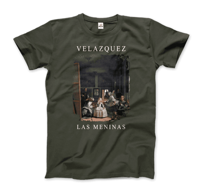 Diego Velazquez - Las Meninas (Ladies-in-Waiting), 1656 Artwork T-Shirt-7