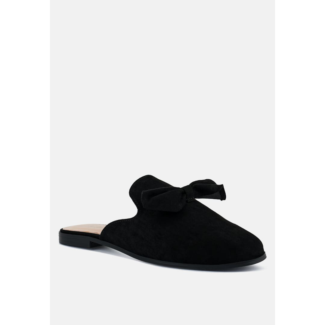 dobos casual walking bow mules | London Rag