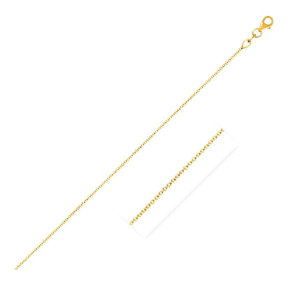 Double Extendable Cable Chain in 14k Yellow Gold (1.0mm) | Richard Cannon Jewelry