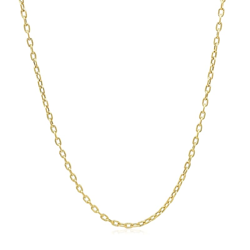 Double Extendable Cable Chain in 14k Yellow Gold (1.9mm) | Richard Cannon Jewelry