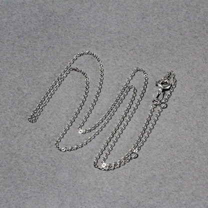 Double Extendable Piatto Chain in 14k White Gold (1.2mm) | Richard Cannon Jewelry