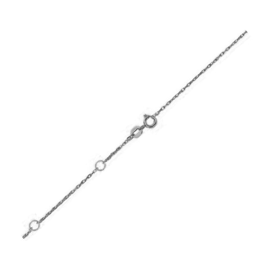 Double Extendable Rope Chain in 14k White Gold (1.3mm) | Richard Cannon Jewelry