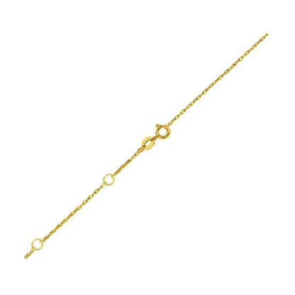 Double Extendable Rope Chain in 14k Yellow Gold (1.3mm) | Richard Cannon Jewelry