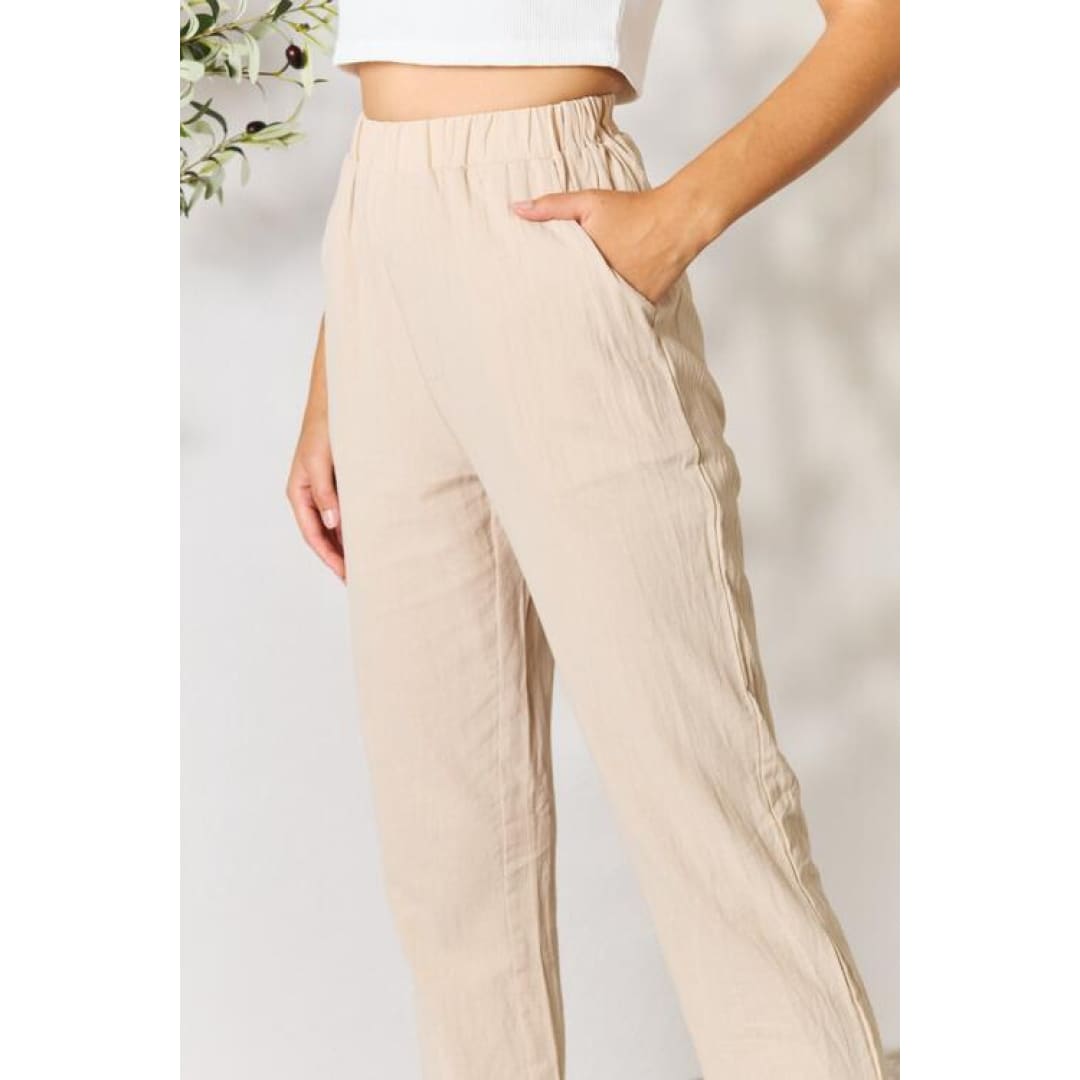 Double Take Pull-On Pants with Pockets | The Urban Clothing Shop™