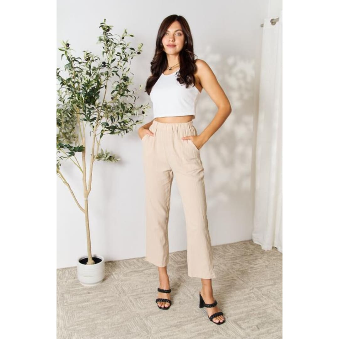 Double Take Pull-On Pants with Pockets | The Urban Clothing Shop™