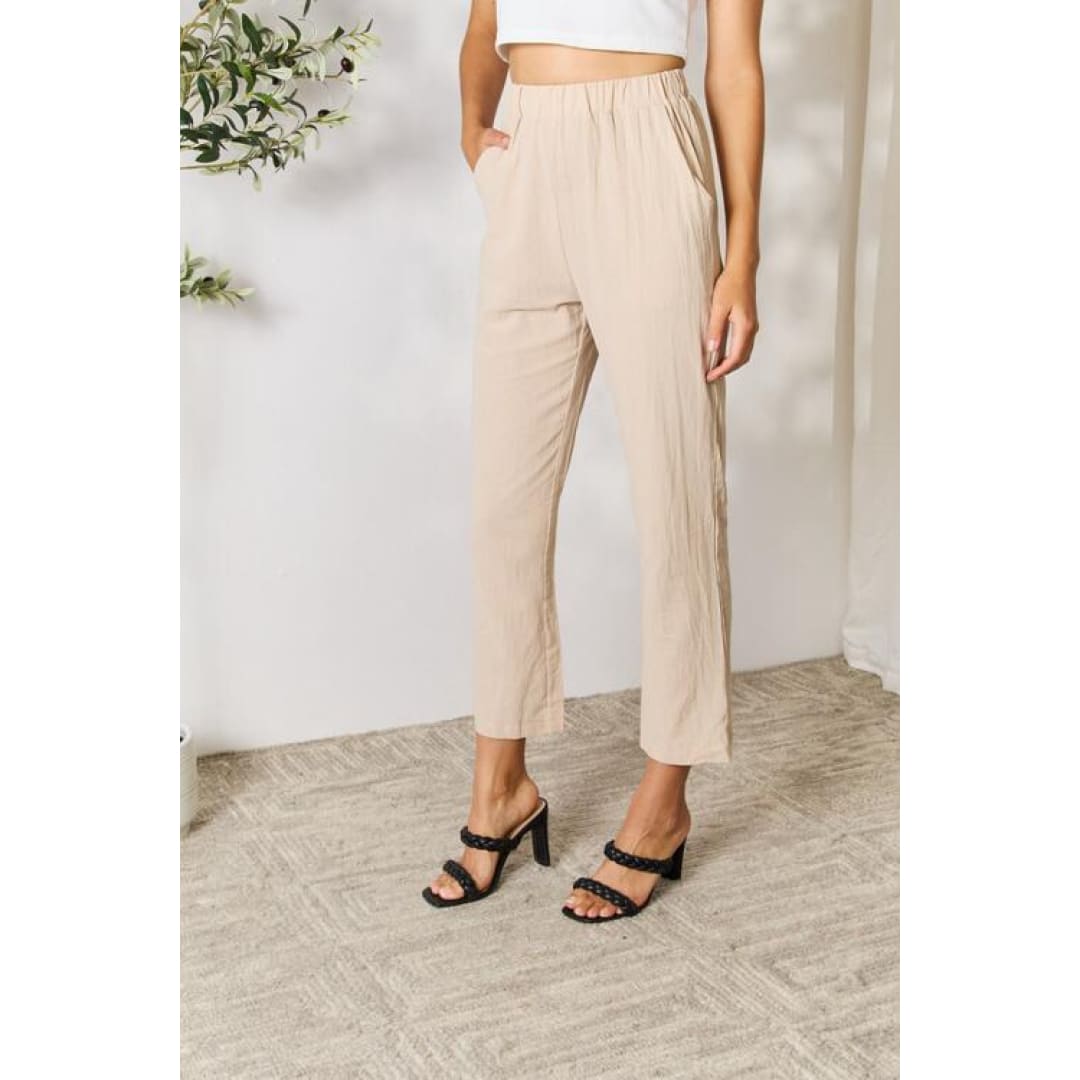 Double Take Pull-On Pants with Pockets | The Urban Clothing Shop™