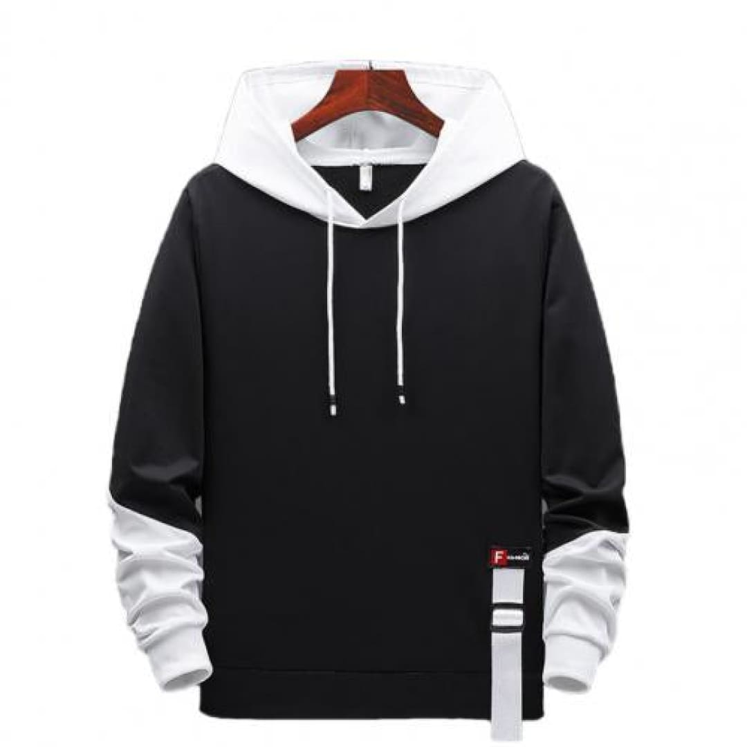 Drawstring Casual Contrast Hoodie | The Urban Clothing Shop™
