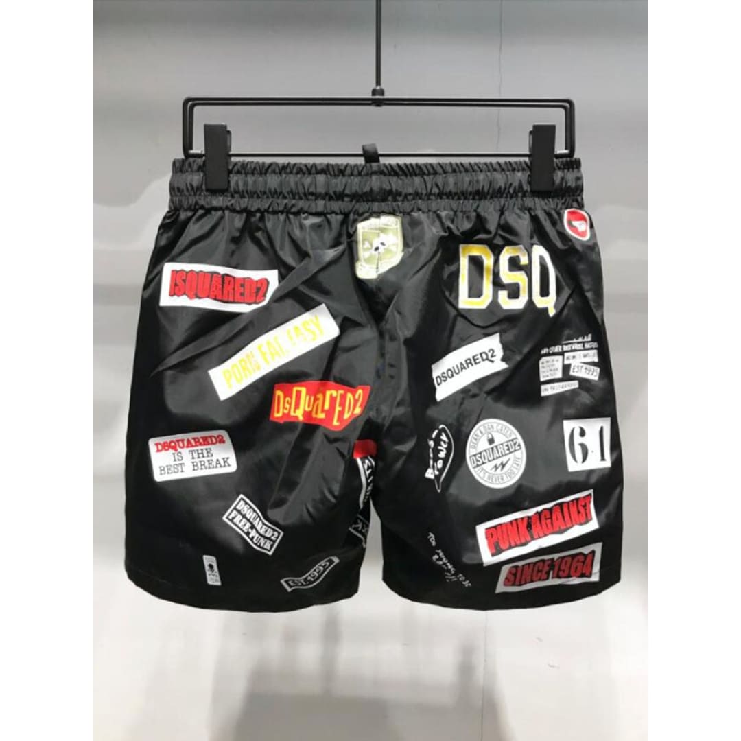 DSQ2 Labeled Quick-Drying Beach Shorts | The Urban Clothing Shop™