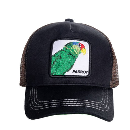 Embroidered Animal Mesh Trucker Hat | The Urban Clothing Shop™