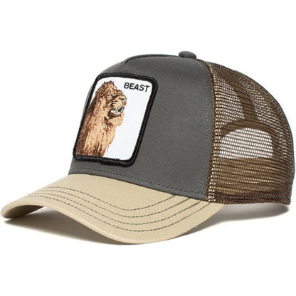 Embroidered Animal Mesh Trucker Hat | The Urban Clothing Shop™