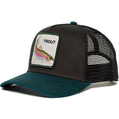 Embroidered Animal Mesh Trucker Hat | The Urban Clothing Shop™