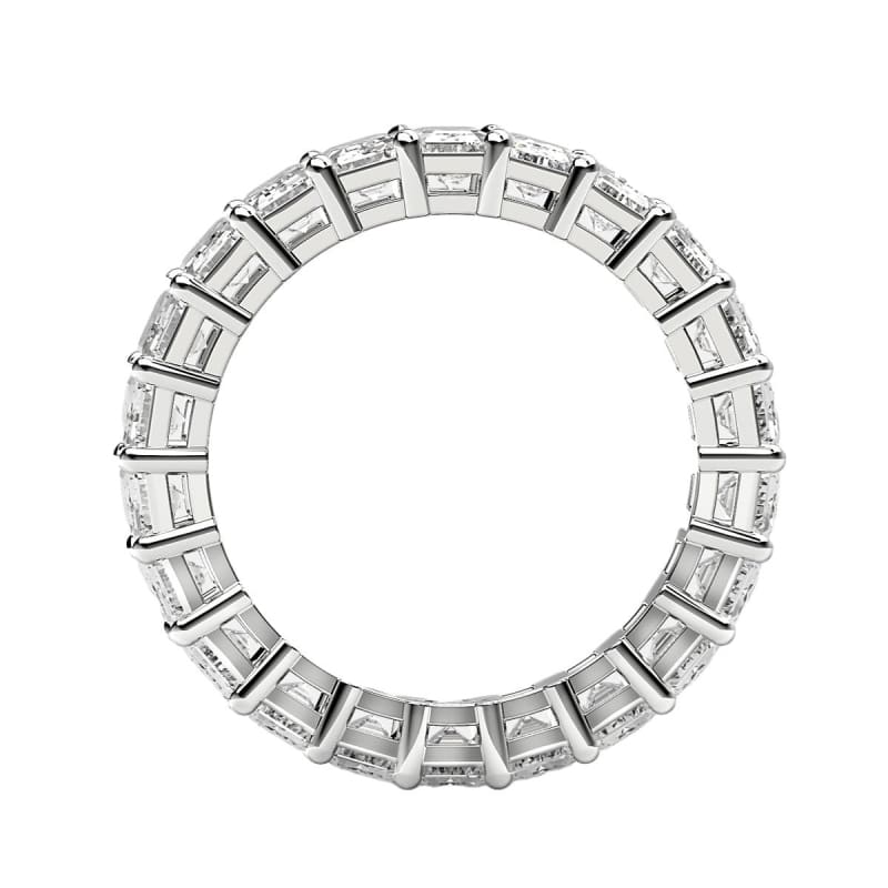 Emerald Cut Lab Grown Diamond Eternity Ring in 14k White Gold (2 cttw FG/VS2) | Richard