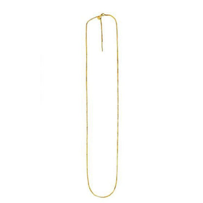 Endless Adjustable Box Chain in 14k Yellow Gold (0.95mm) | Richard Cannon Jewelry