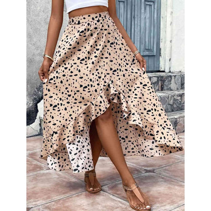 Enia Printed Ruffled Skirt | ClaudiaG