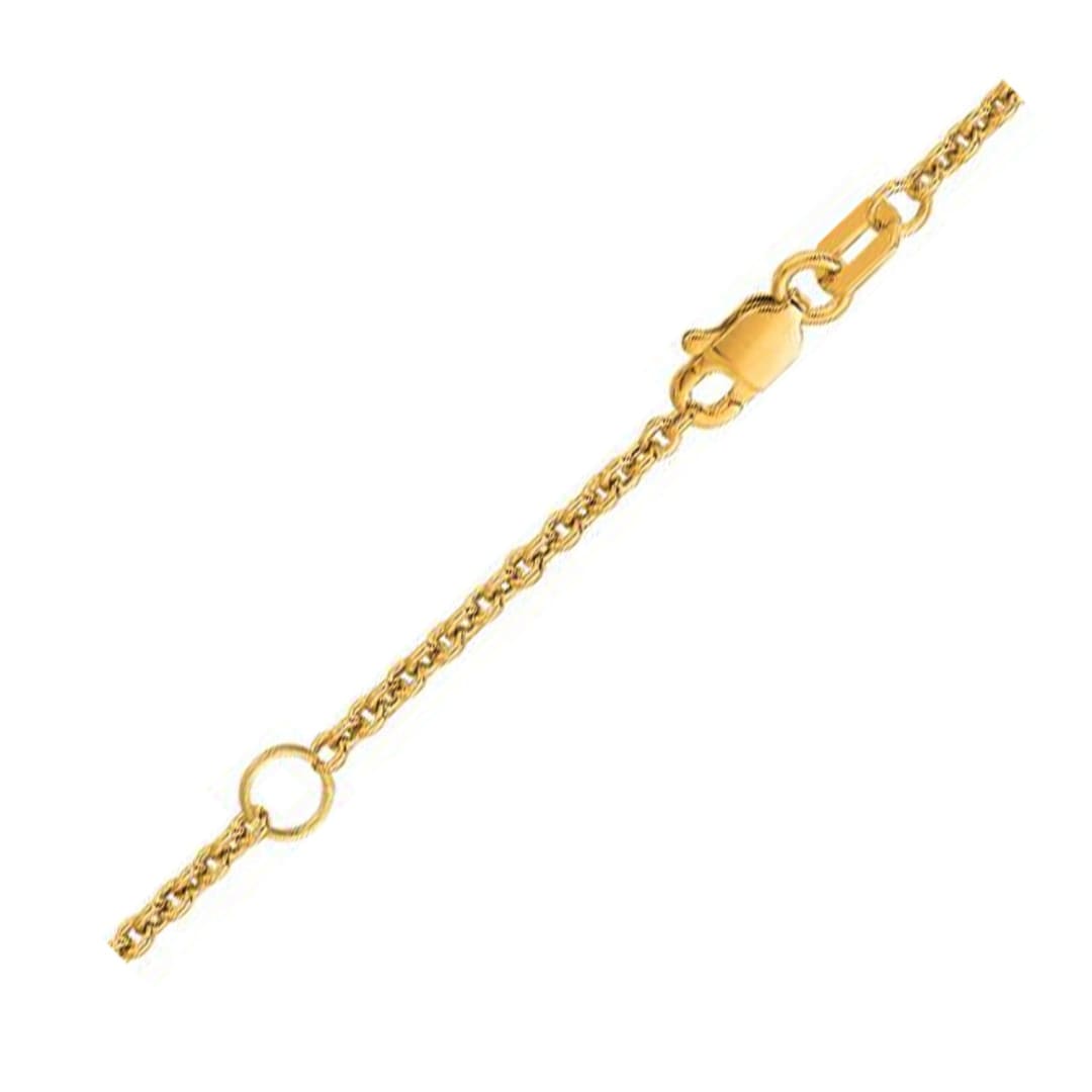 Extendable Cable Chain in 18k Yellow Gold (1.8mm) | Richard Cannon Jewelry