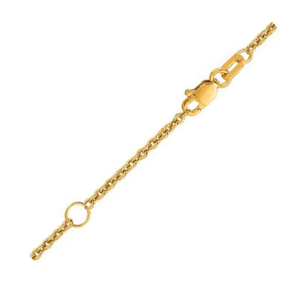 Extendable Cable Chain in 18k Yellow Gold (1.8mm) | Richard Cannon Jewelry