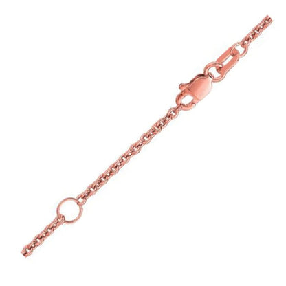 Extendable Cable Chain in 18k Rose Gold (1.8mm) | Richard Cannon Jewelry