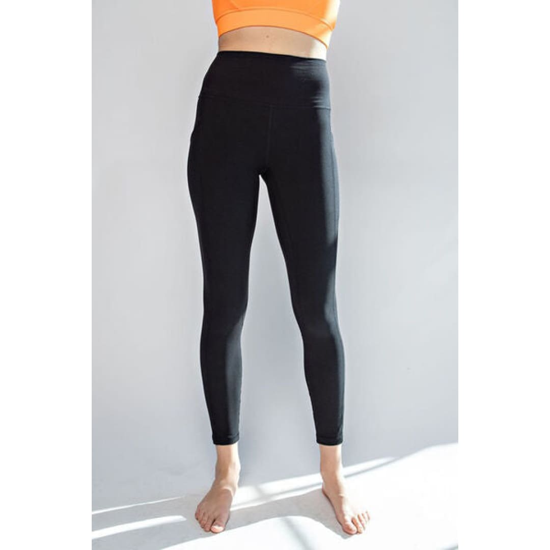 Faith Apparel High Waist Wide Waistband Leggings | The Urban Clothing Shop™