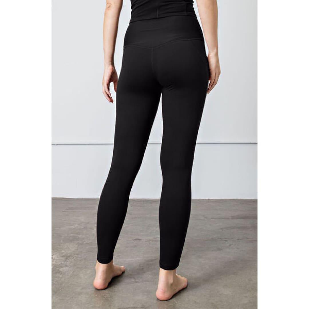 Faith Apparel High Waist Wide Waistband Leggings | The Urban Clothing Shop™