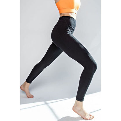 Faith Apparel High Waist Wide Waistband Leggings | The Urban Clothing Shop™