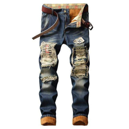 FASHION™ Patchwork Ripped Jeans | The Urban Clothing Shop™