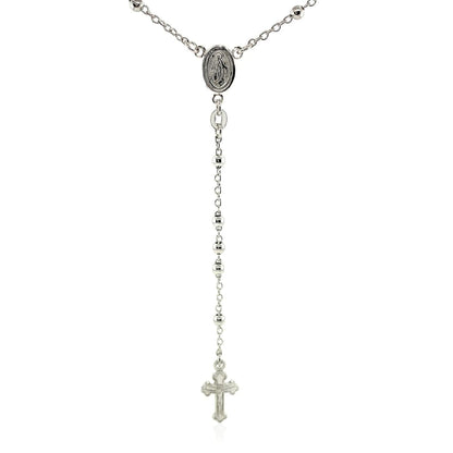 Fine Rosary Chain and Bead Necklace in Sterling Silver | Richard Cannon Jewelry