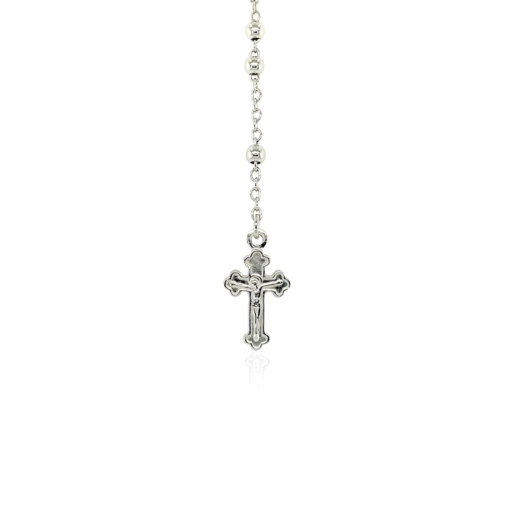 Fine Rosary Chain and Bead Necklace in Sterling Silver | Richard Cannon Jewelry