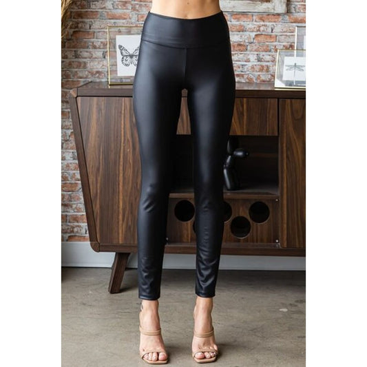 First Love PU Leather High Waist Pants | The Urban Clothing Shop™
