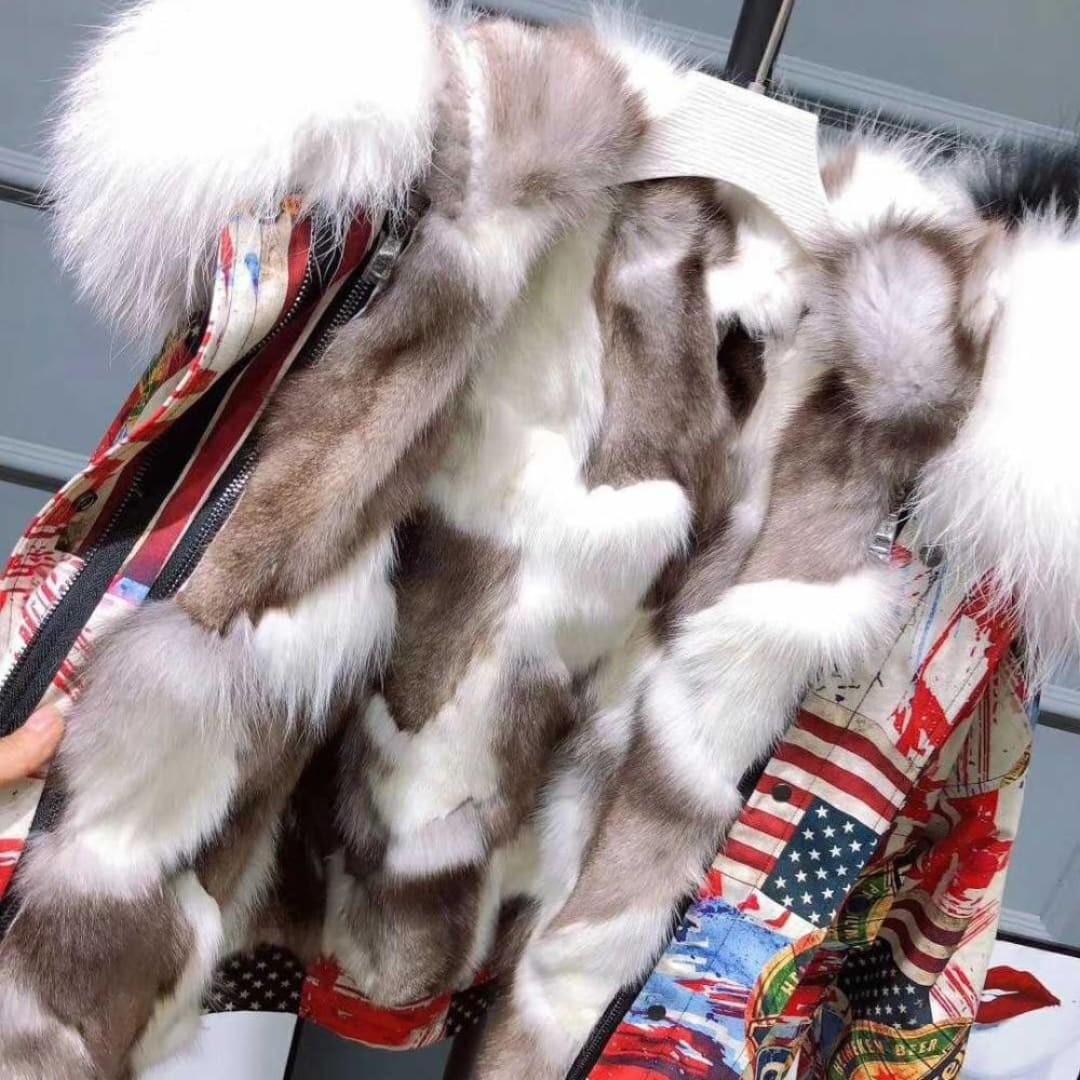 FOXY LADY Fur Hooded Parka | The Urban Clothing Shop™