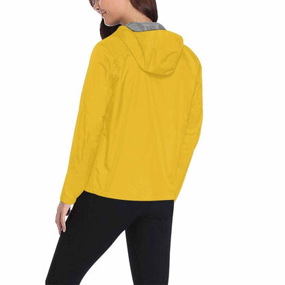 Freesia Yellow Hooded Windbreaker Jacket - Men / Women | IAA | inQue.Style