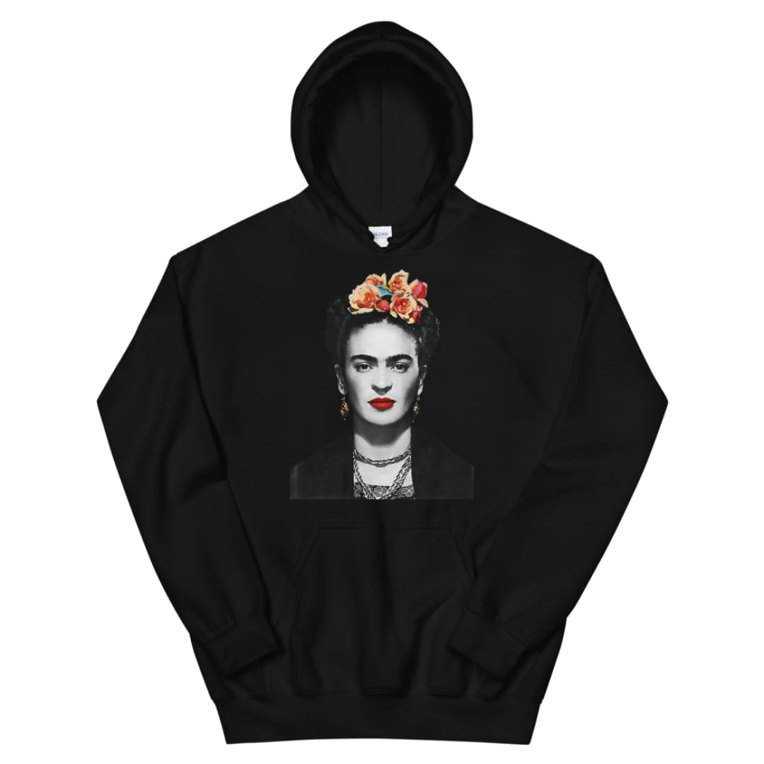 Frida Kahlo With Flowers Poster Artwork Unisex Hoodie | Art-O-Rama Shop