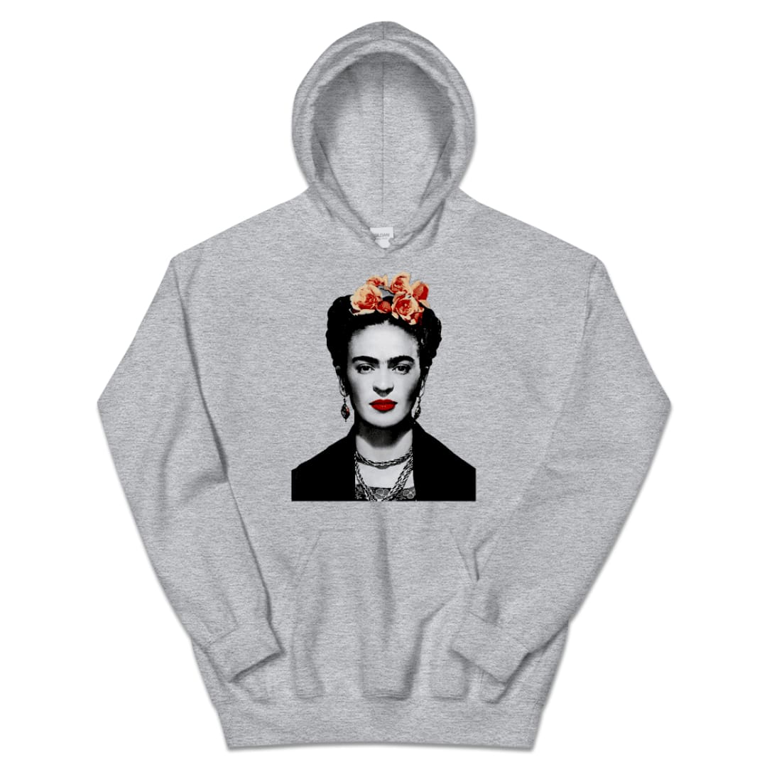 Frida Kahlo With Flowers Poster Artwork Unisex Hoodie | Art-O-Rama Shop