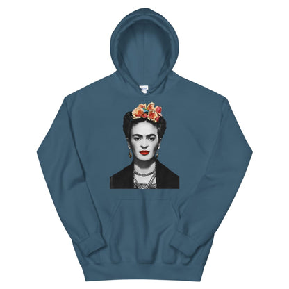 Frida Kahlo With Flowers Poster Artwork Unisex Hoodie | Art-O-Rama Shop