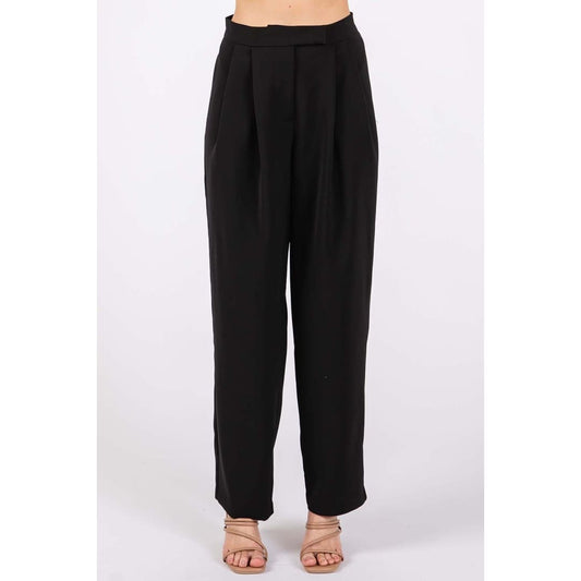 GeeGee High-Waisted Pleated Pants | The Urban Clothing Shop™